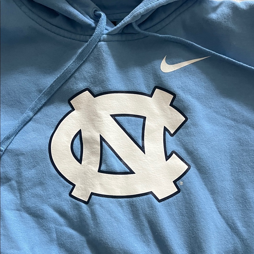 Nike Sky Blue Hoodie with White Logo